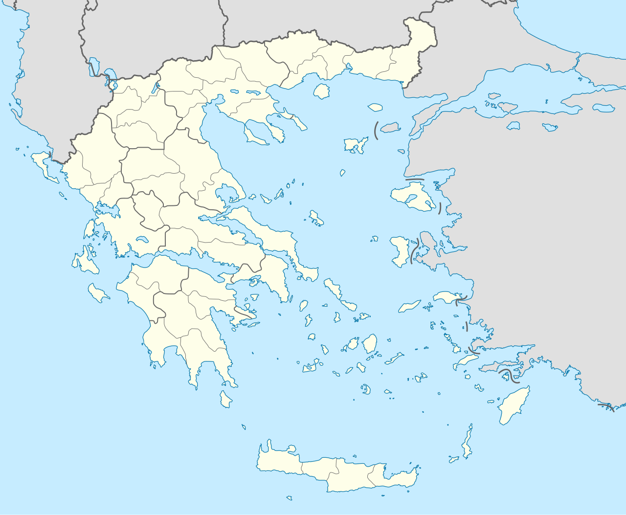 Greece tourist map